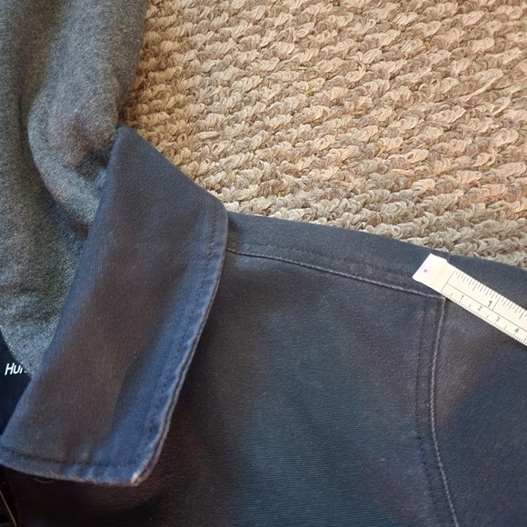 HURLEY hooded canvas jacket grey mens size M - Picture 5 of 6